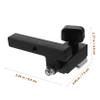 Operitacx Aluminum Alloy T-Nut Stopper with Square Handle, Miter Block for Woodworking view 2