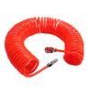 HOLIDYOYO Heavy-Duty Red PU Coiled Air Compressor Hose, Flexible Design, 25 mm Minimum Bend Radius view 1