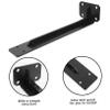 Black Steel Shelf Bracket for Floating Wall Shelf, 1 pc view 3