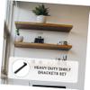 Black Steel Shelf Bracket for Floating Wall Shelf, 1 pc view 4