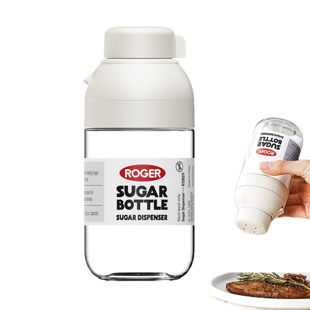 Pepper Shaker, 240 mL Transparent Spice Dispenser