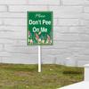 Horienteeon "Don't Pee On Me / Keep Off Flowers" Yard Sign with Stake view 4