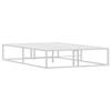 CFODOJ Home & Garden Metal Bed Frame, White, 120 x 200 cm view 4