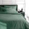 Solid Cotton Sateen Bedding Set - Forest Green, 2 Pillowcases view 1