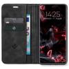 LBH Flip Case for Samsung Galaxy S25, Black, with Screen Protector, Card and Cash Compartments, Stand Function, Magnetic Closure view 2