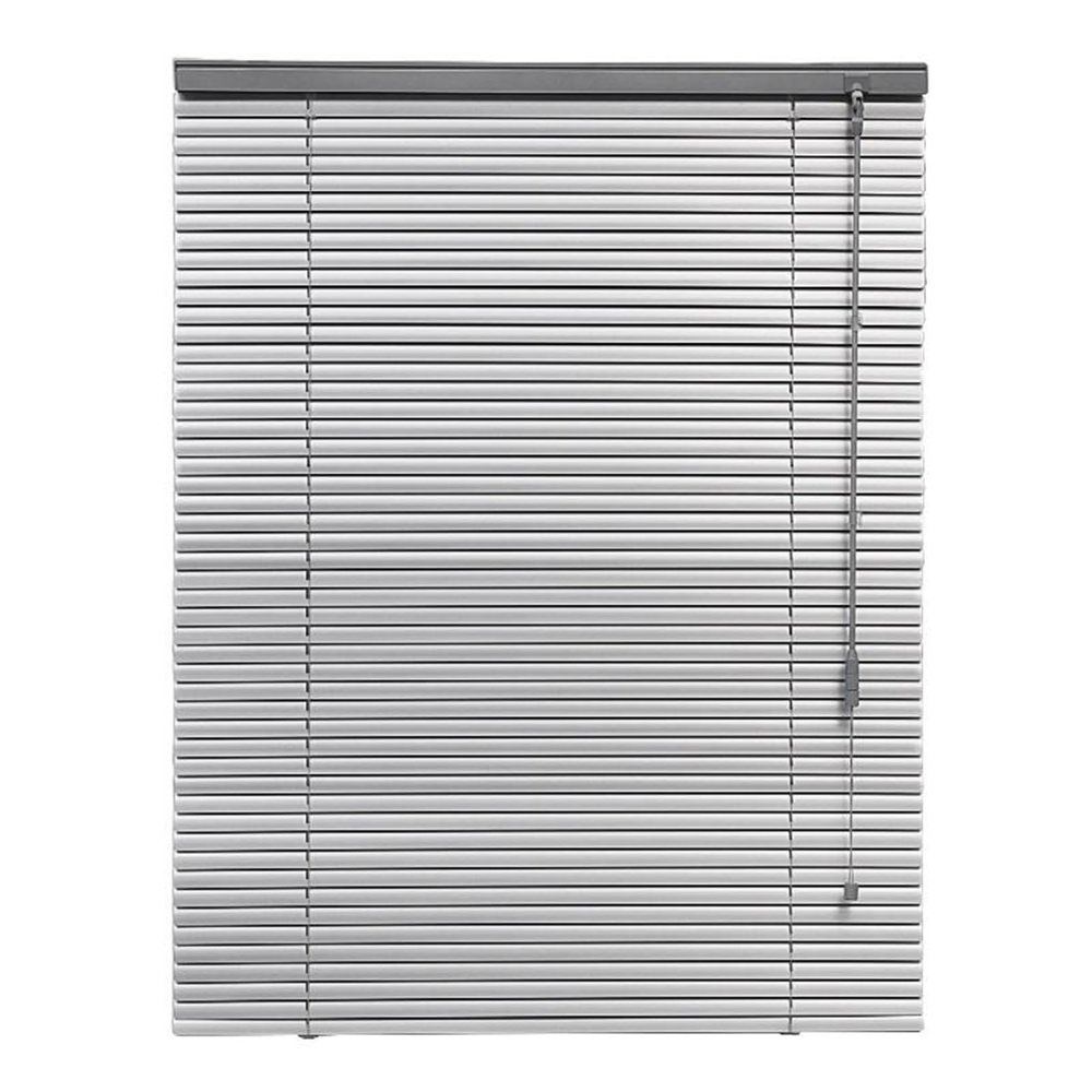 Silver Aluminum Venetian Blinds, Custom Size 150 × 290 cm