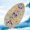 Ronyme Skeleton-Printed Wooden Skimboard, 30-Inch, Lightweight view 2