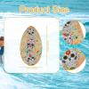 Ronyme Skeleton-Printed Wooden Skimboard, 30-Inch, Lightweight view 3
