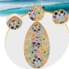 Ronyme Skeleton-Printed Wooden Skimboard, 30-Inch, Lightweight view 4