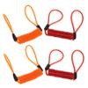 BESTonZON 4-Pack PVC Bicycle Reminder Cables for Disc Brake Locks, Portable and Versatile for Bicycles and Scooters view 1