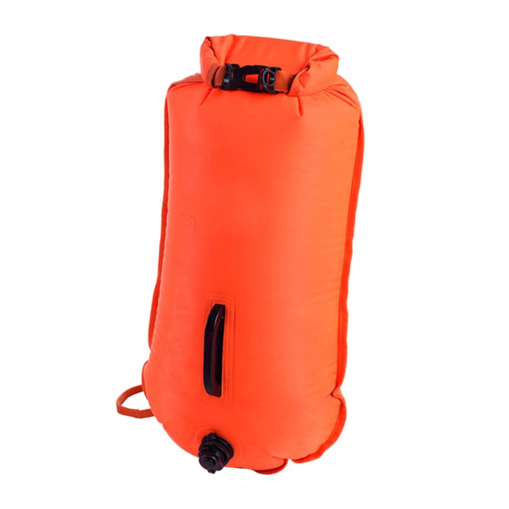 Sosoport Adult Swimming Buoy, Orange, Nylon, Lightweight, with Dry Bag