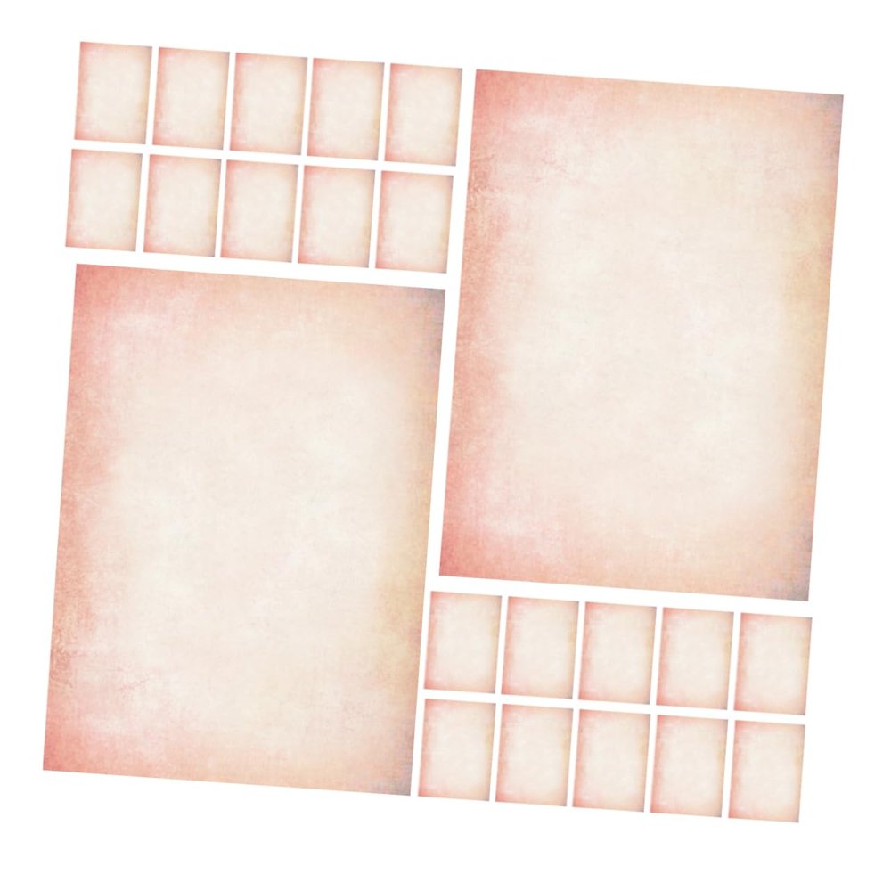 Vintage A4 Letter Paper, 60 Sheets, Double-Sided, for DIY Crafts