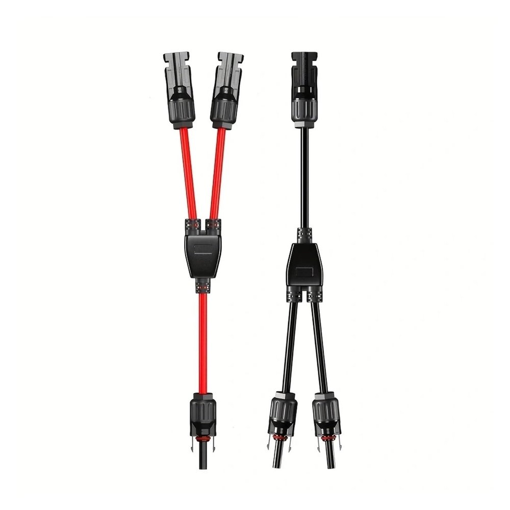 GUYTRM 1-Pair Solar Connector Y-Branch Parallel Adapter Cable Kit