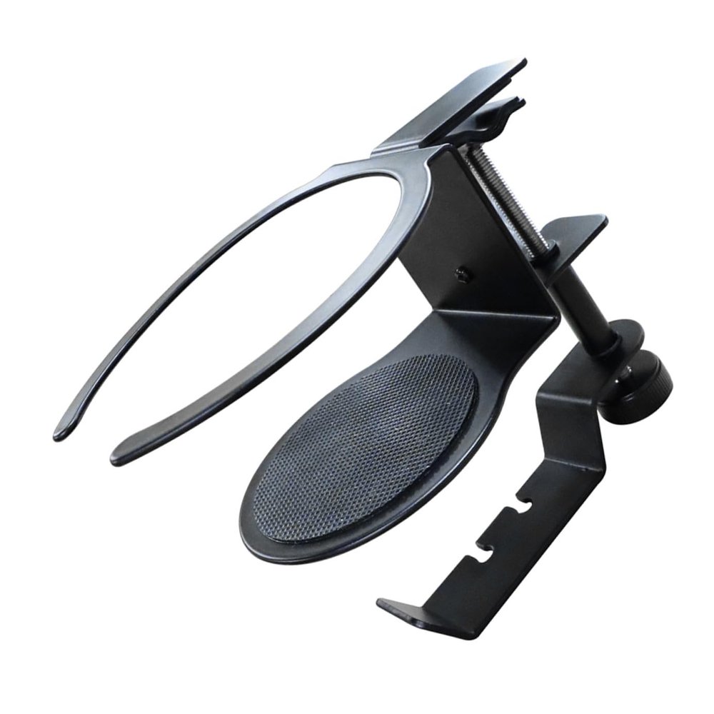 Aluminum Alloy Headphone Holder, 360° Rotatable, Black
