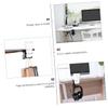 Aluminum Alloy Headphone Holder, 360° Rotatable, Black view 2