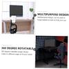 Aluminum Alloy Headphone Holder, 360° Rotatable, Black view 4