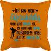 Pillow 50 x 50 cm – “What’s Mine Is Mine” – Orange view 1