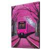 Diamond Painting for Adults, Train with Cherry Blossoms, 5D DIY Crystal Art, 40 x 55 cm view 1