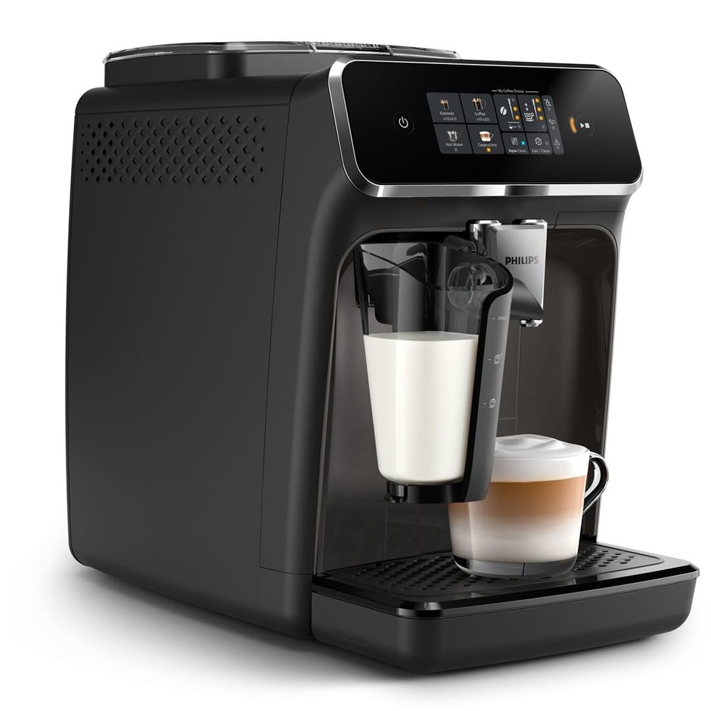 Philips EP2334/10 Automatic Espresso Machine, 4 Coffee Drinks, LatteGo Milk System, Ceramic Grinder