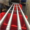 LNNW Lightweight Gravity Conveyor, Non-Powered Roller Chute, Stainless Steel Frame, ABS Rollers, Silver, 40 cm W x 250 cm L view 1