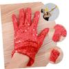 Healeved 2 Pairs of Glitter Sequin Gloves for Dance, Stage Performances, Costume Parties, Adults view 2