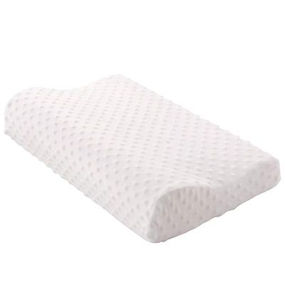 1 x Soft and Supportive White Pillow, Rectangular Memory Foam Neck Pillow for Home Use