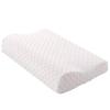 1 x Soft and Supportive White Pillow, Rectangular Memory Foam Neck Pillow for Home Use view 1