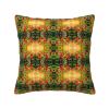 Safflower Green Leaf Home Brilliant Decorative Pillow Cover, Soft Polyester, Square, for Couch Decor view 1