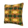 Safflower Green Leaf Home Brilliant Decorative Pillow Cover, Soft Polyester, Square, for Couch Decor view 3
