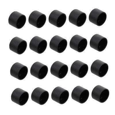 Toyvian 20-Piece Black Rod Caps for Foosball Tables