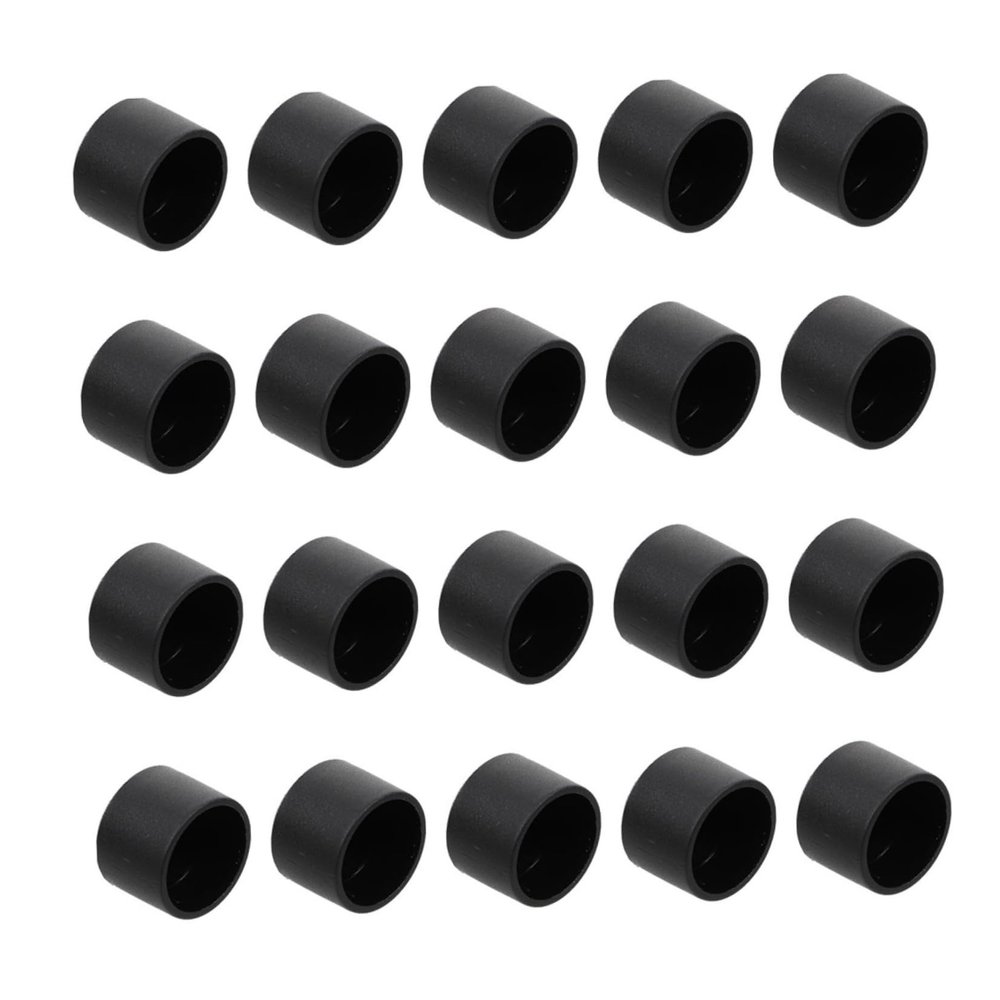 Toyvian 20-Piece Black Rod Caps for Foosball Tables