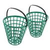Alipis Golf Ball Holders, 2-Pack, Green Plastic, with Handle, Holds 75 Balls view 1