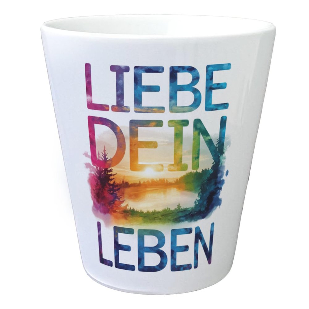 speecheese Love Your Life Watercolor Planter