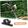 JUMPLAWN 2-Piece Bicycle Bottle Holder Clamp, Durable Alloy Mounting Adapter for Seatposts and Handlebars, Universal Water Bottle Holder for Road and Mountain Bikes view 2