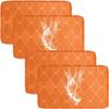 UWOBTN Outdoor Sofa Seat Cushion Covers, Waterproof Zippered Covers, 33 x 65 x 10 cm, 4-Pack view 1
