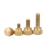 Threaded Knurled Nuts, 25-Piece M3/M4/M5/M6 Set, Brass Knurled Head, Stepped Hand-Tightening Thumb Screws (Gold, M6 x 12 mm, 2 pcs) view 3