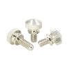 Threaded Knurled Nuts, 25-Piece M3/M4/M5/M6 Set, Brass Knurled Head, Stepped Hand-Tightening Thumb Screws (Gold, M6 x 12 mm, 2 pcs) view 4