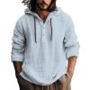 Men's Lightweight Hooded Linen Shirt view 1