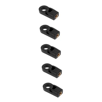 Sosoport 5-Piece Boat Throttle Cable Connector Adapters, Black ABS