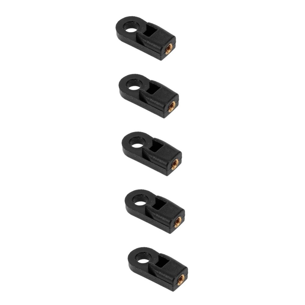 Sosoport 5-Piece Boat Throttle Cable Connector Adapters, Black ABS