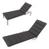 HAVE A SEAT Living Flair Sun Lounger Cushion, 200 x 70 cm – Soft, Thin, Universal, Weatherproof, Washable up to 95°C – Made in Germany (Gray/Anthracite) view 1