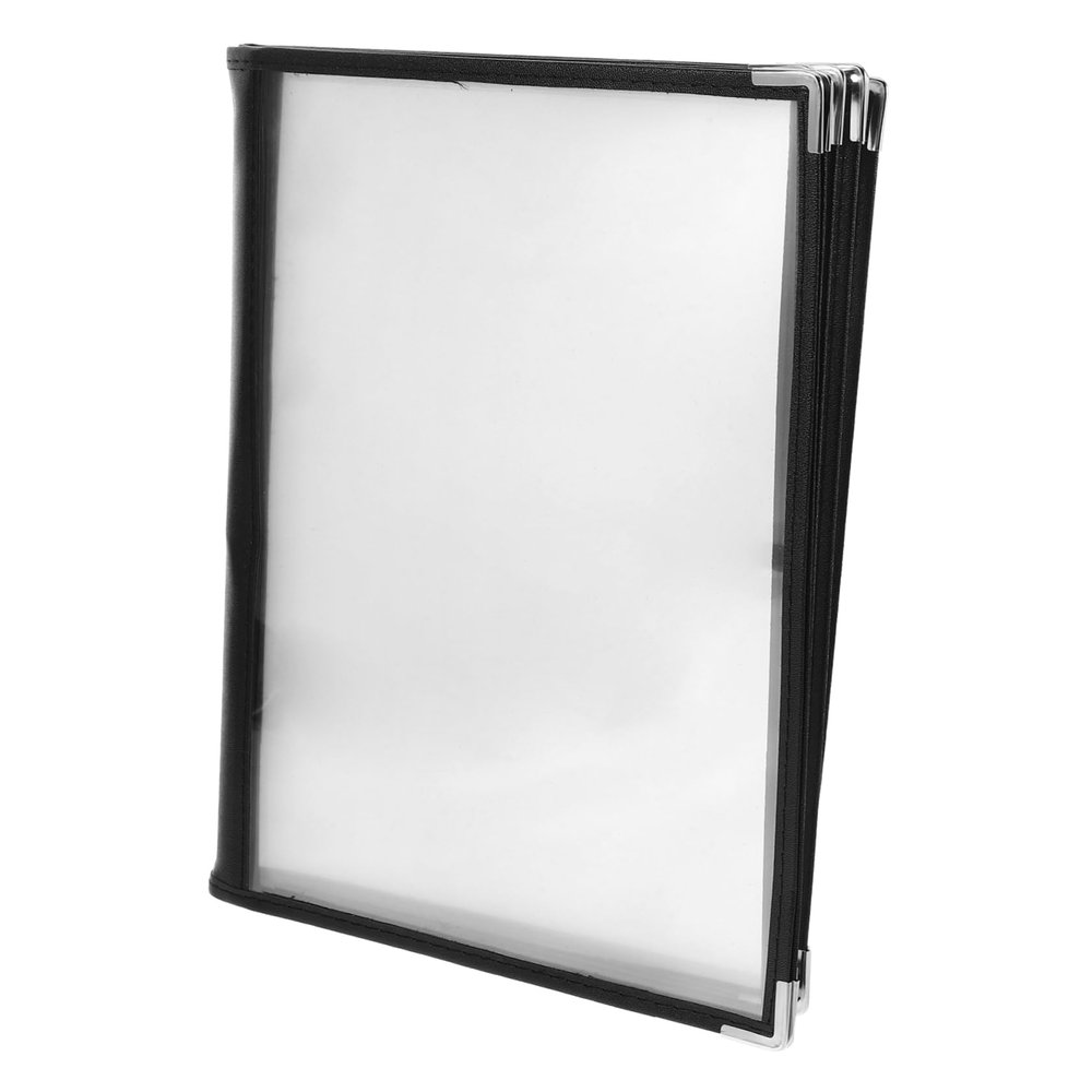 MAGICLULU Transparent PVC Menu Cover with Insert Pocket