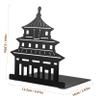 Veemoon Minimalist Metal Bookends for Home and Office view 2