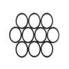 Single Premium NBR70 O-Rings in Carbon Black, Sealing Rings (10 pcs, 10 x 1.5) view 1