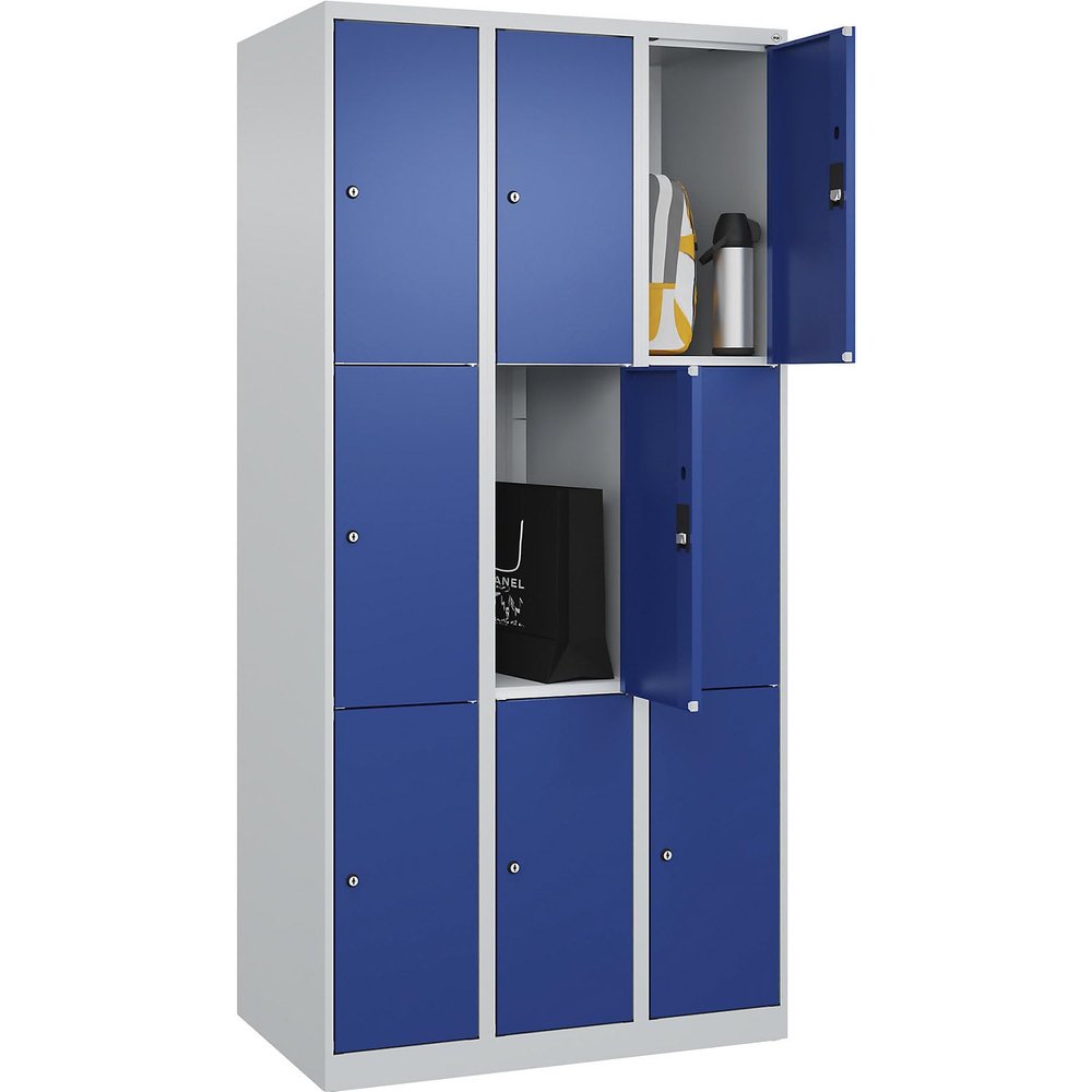 C+P Furniture Systems | Classic Plus 3-Compartment Locker Cabinet