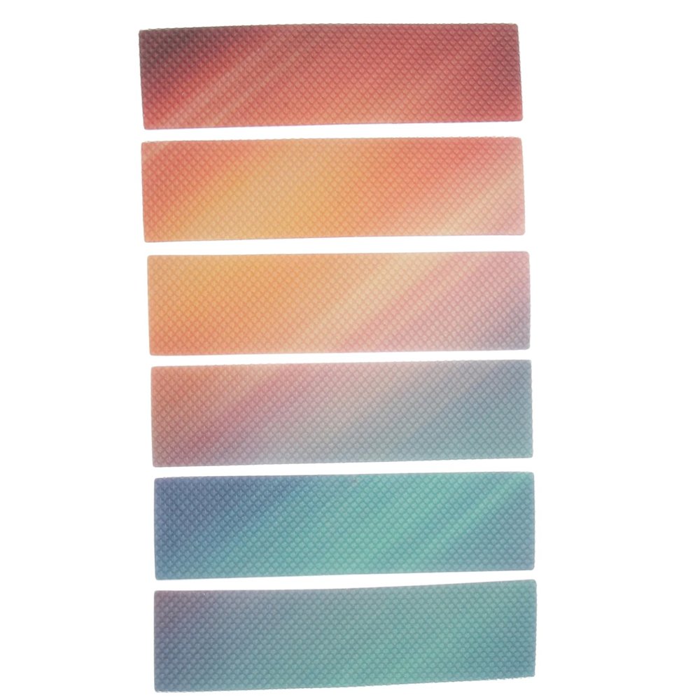 Angoily Sensory Sticker Strips, 6 PVC Textured Strips for Notes