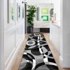 Modern Non-Slip Washable Runner Rug for Hallway or Kitchen, 70 x 150 cm view 2