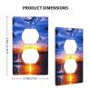 ZhaoYuGoods Elegant Dolphin Duplex Outlet Covers, Premium Standard-Size Wall Plates for Home and Office view 4