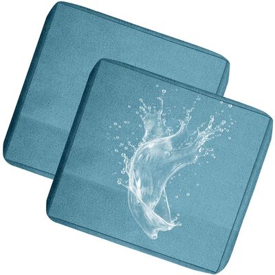 Waterproof Outdoor Sofa Cushion Covers with Zipper, 2-Pack, 60 x 60 x 10 cm