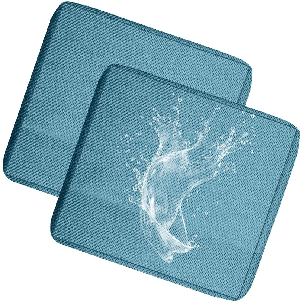 Waterproof Outdoor Sofa Cushion Covers with Zipper, 2-Pack, 60 x 60 x 10 cm